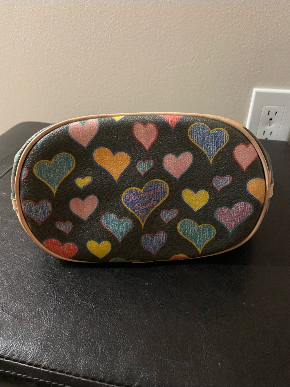 Dooney & Bourke Multicolor Heart Print Hobo Bag - Picture 6 of 6